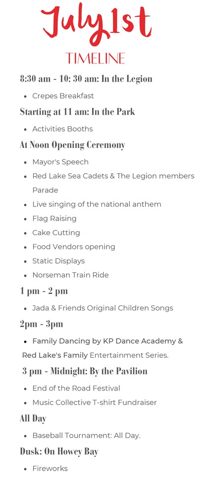 Schedule of Events